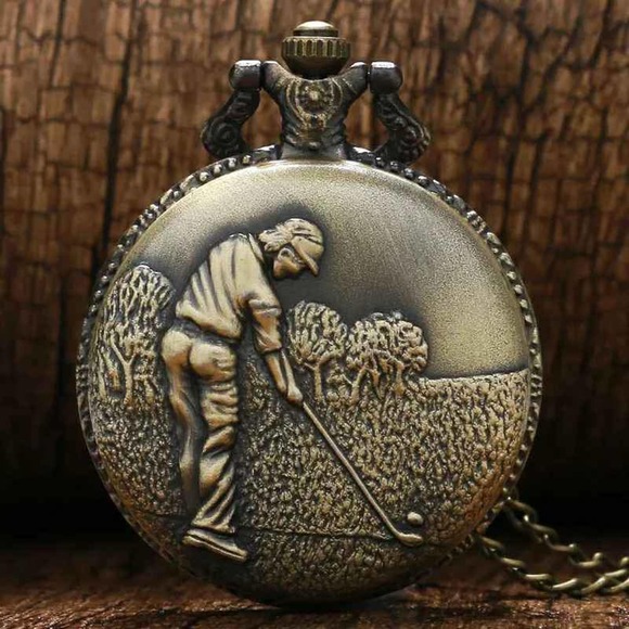 Golf Gift Pocket Watch NEW Golfer Prize - Picture 3 of 4